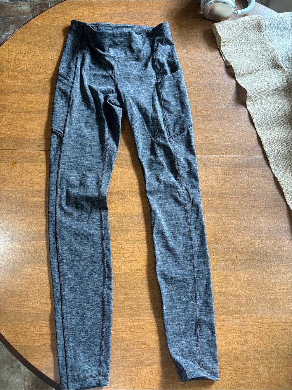 lululemon athletica  Heather Charcoal Performance Leggings